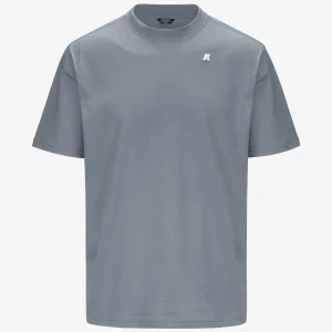 T-shirt casual da uomo in cotone grigio
