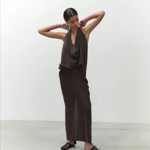 Abito seta mano sale halter