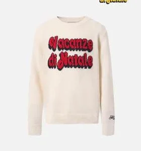 Girocollo Douglas in misto cashmere con jaquard Vacanze di Natale